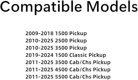 High Performance Back Glass One Panel Manual Back Slider Window Compatible with Dodge Ram Pickup 2009-2018 1500 & 2019-2024 1500 Classic & 2010-2025 2500 3500 & 2011-2025 3500Cab/Chs 4500 5500 Models