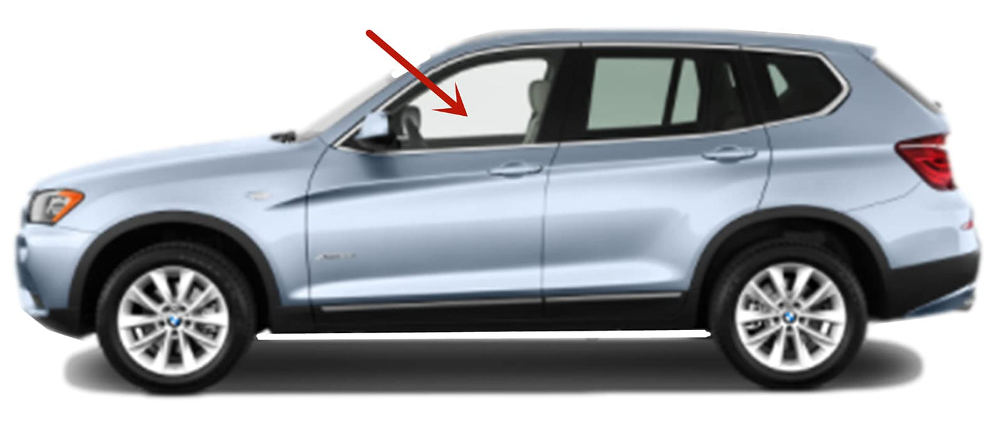 Driver Left Side Front Door Window Door Glass Compatible with BMW X3 2011-2012 Models