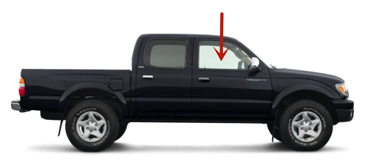 Passenger Right Side Front Door Window Door Glass Compatible with Toyota Tacoma 1995-2004 Models