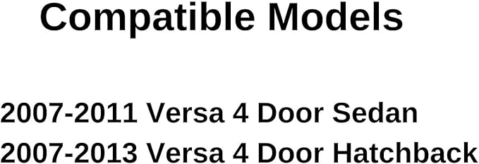 Driver Left Side Front Door Window Door Glass Compatible with Nissan Versa 4 Door Hatchback 2007-2013 Models / Versa 4 Door Sedan 2007-2011 Models