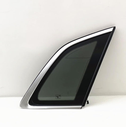 Chrome Moulding Style Passenger Right Side Rear Quarter Window Quarter Glass Compatible with Audi Q5 / SQ5 2018-2025 Models (Not For Q5/SQ5 Sportback)