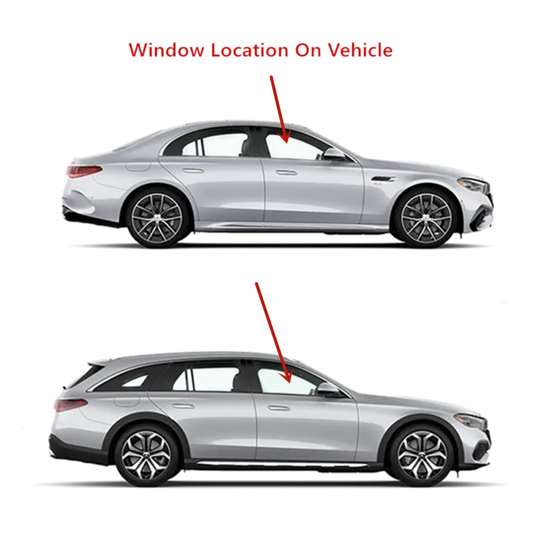 Laminated-Style Tempered Passenger Right Side Front Door Window Glass Compatible with Mercedes Benz E300 E43AMG 2017-2019 / E350 2020-2023 / E53AMG 2019-2023 / E400 E450 E63AMG 2017-2023 4-Door