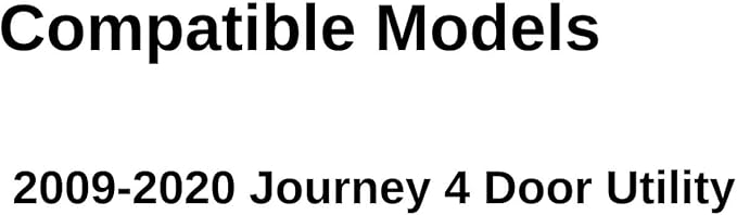 Driver Left Side Rear Quarter Window Quarter Glass Compatible with Dodge Journey 2009-2020 Models