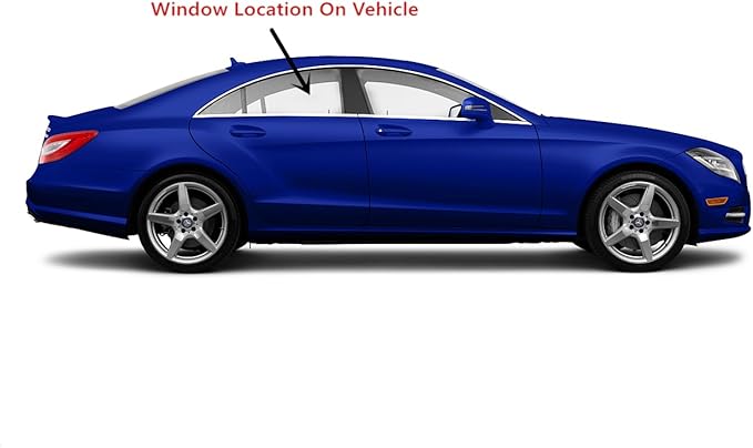 OEM Passenger Right Side Rear Door Window Door Glass Compatible with Mercedes Benz CLS63AMG / CLS550 / CLS400 4 Door Coupe 2012-2018 Models