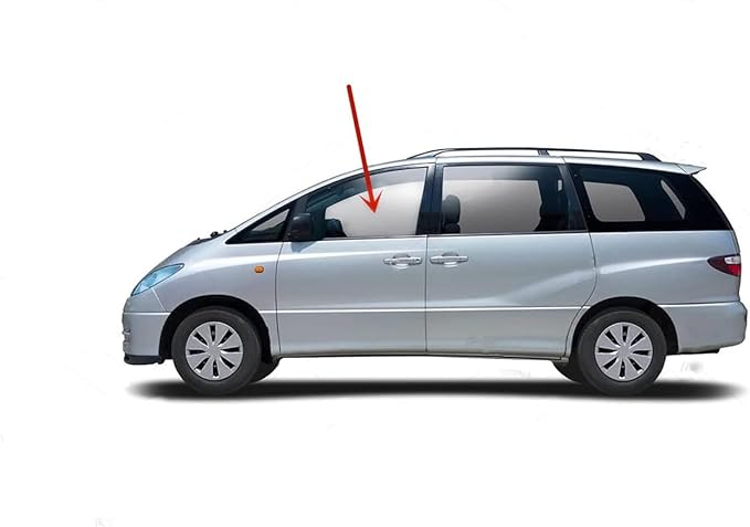 Driver Left Side Front Door Window Door Glass Compatible with Toyota Previa 1991-1997 Models