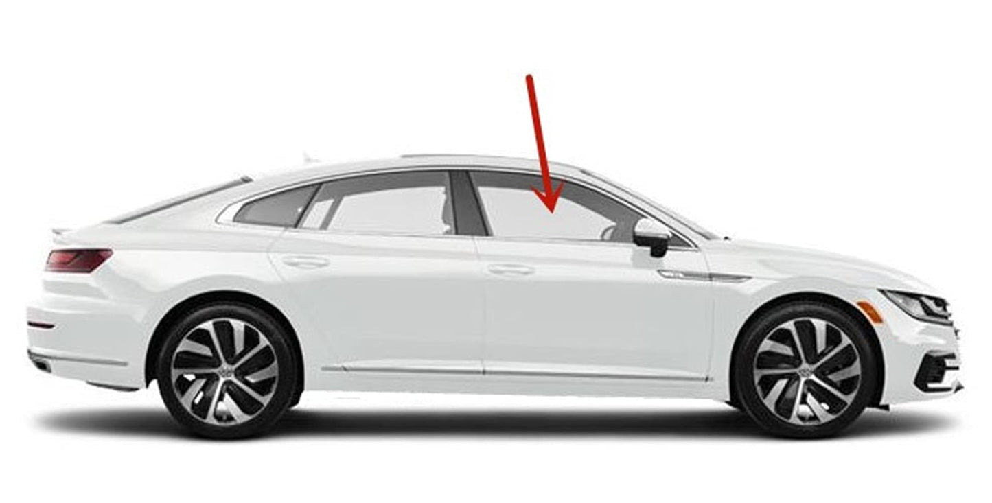 Passenger Right Side Front Door Window Door Glass Compatible with Volkswagen Arteon 2019-2024 Models