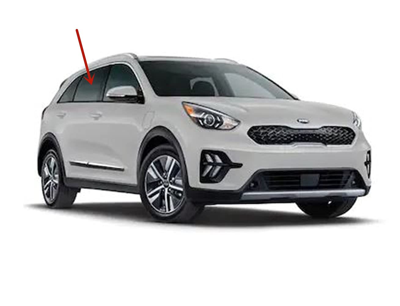 OEM Passenger Right Side Rear Door Window Door Glass Compatible with Kia Niro 2017-2022 Models