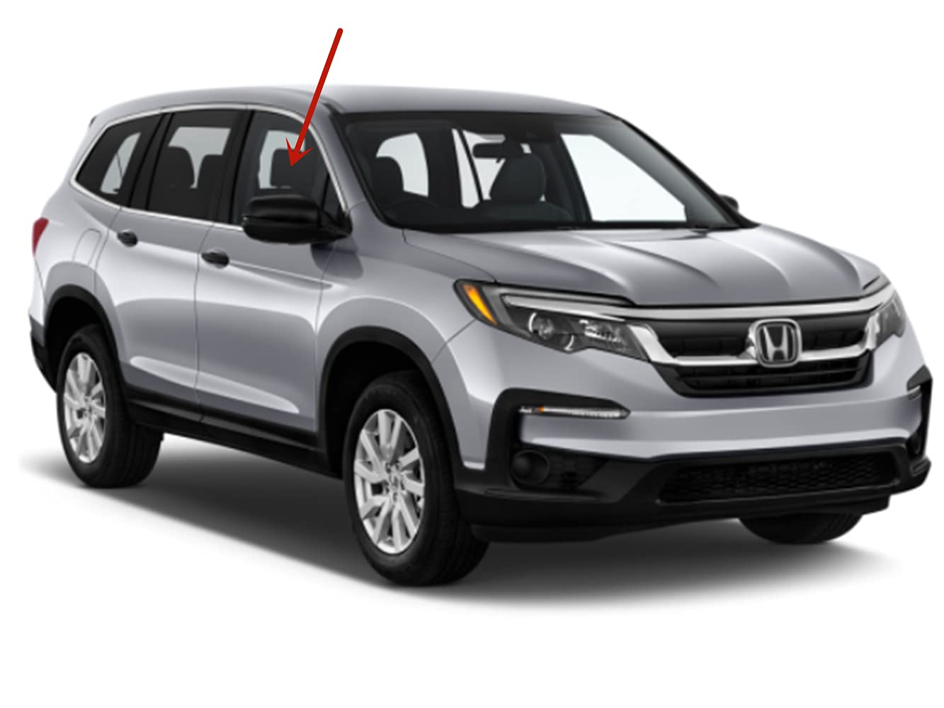 Laminated Passenger Right Side Front Door Window Compatible with Honda Pilot 2016-2022 / Passport 2019-2021 Models