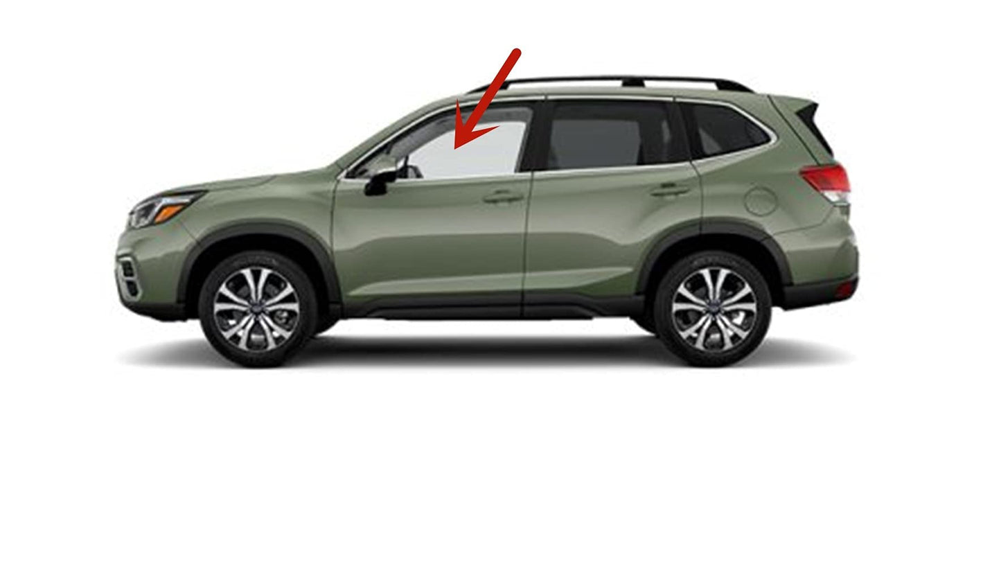 Driver Left Side Front Door Window Door Glass Compatible with Subaru Forester 2019-2024 Models