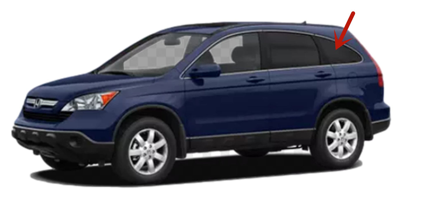 Driver Left Side Rear Quarter Glass Quarter Window Compatible with Honda CR-V 2007-2011 Models