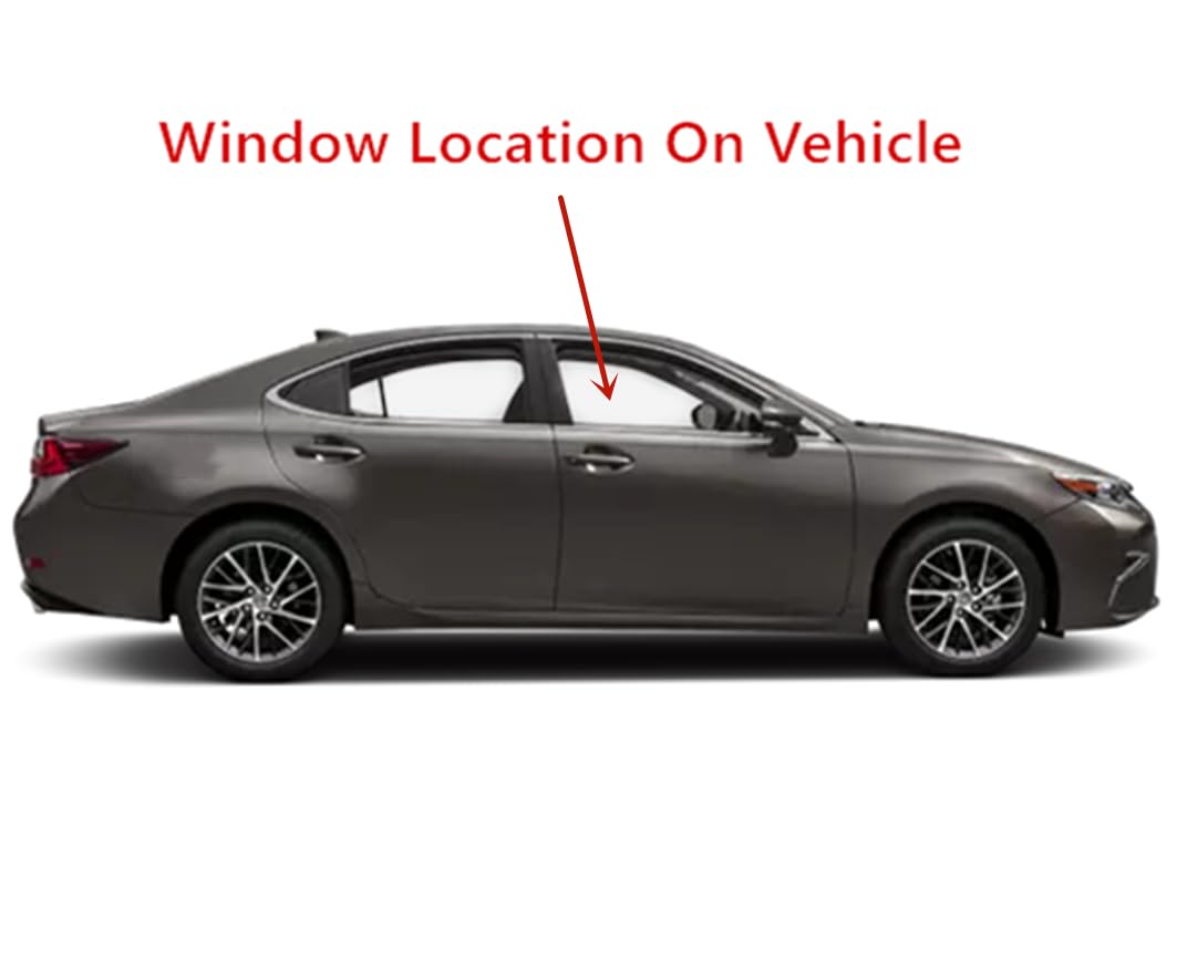 Laminated Passenger Right Side Front Door Window Door Glass Compatible with Lexus ES350 / ES300h 2013-2018 Models