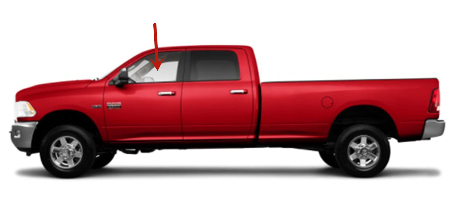 OEM Driver Left Side Front Door Window Door Glass Compatible with Dodge Ram Pickup 1500 2009-2018 &1500 Classic 2019-2022 & 2500 3500 2010-2023 & 3500Cab/Chs 4500 5500 2011-2023 4 Door Models