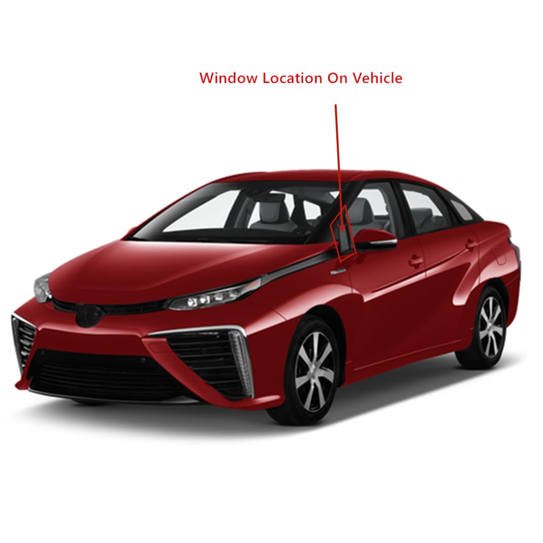 Laminated Glass Only Driver Left Side Vent Window Vent Glass Compatible with Toyota Mirai 2016-2020 Models