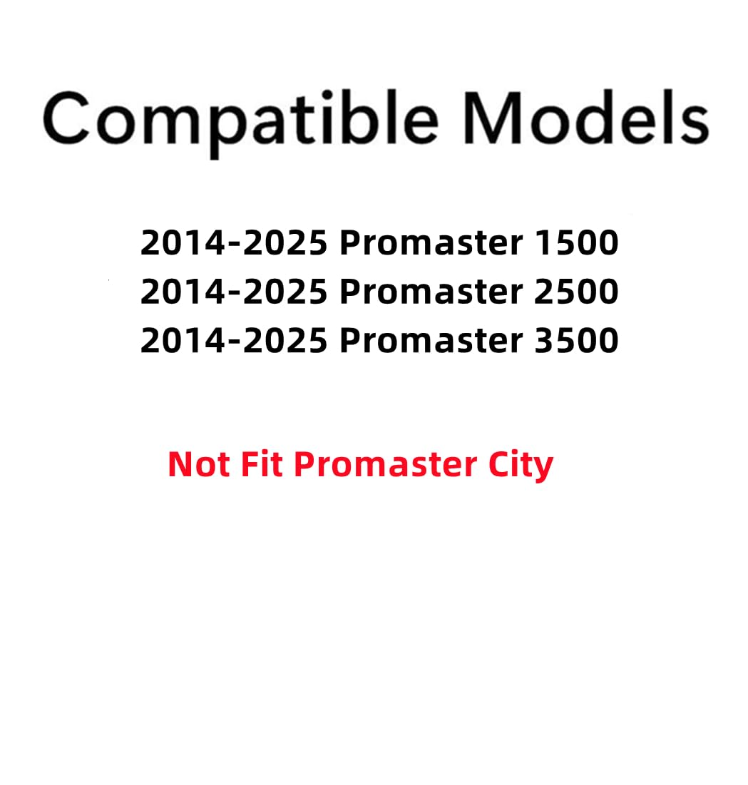 Stationary Back Window Back Glass Driver Left Side Compatible with Ram Promaster 1500 2500 3500 Cargo Van 2014-2025 Models (Not For Promaster City Van)