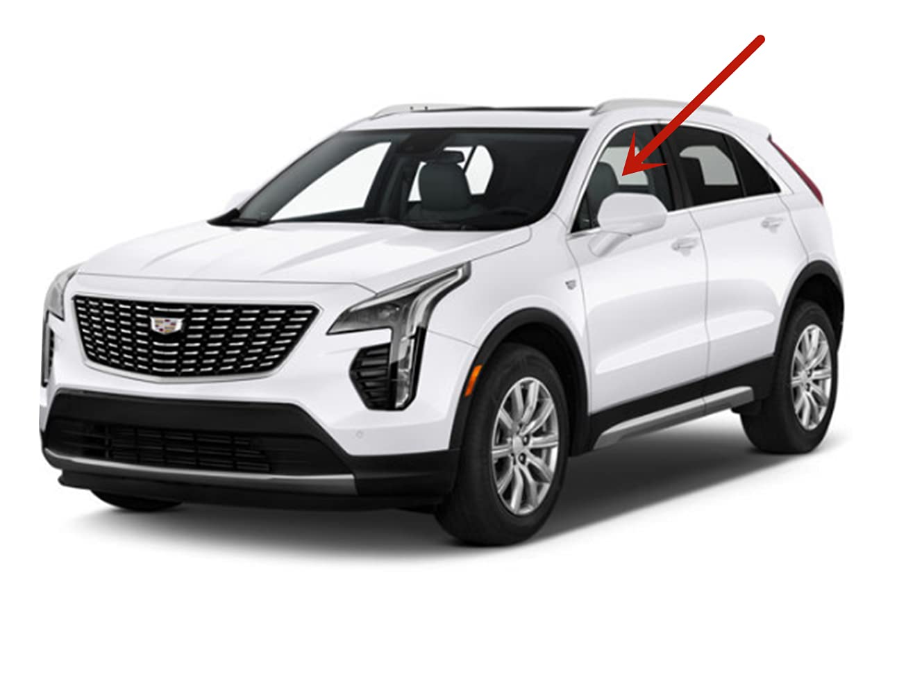 Laminated Driver Left Side Front Door Window Door Glass Compatible with Cadillac XT4 2019-2025 Models