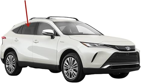 Privacy Passenger Right Side Rear Door Window Door Glass Compatible with Toyota Venza 2021-2024 Models