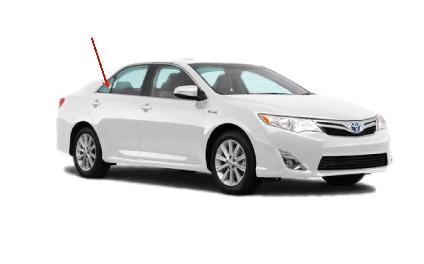 Passenger Right Side Rear Vent Window Vent Glass Compatible with Toyota Camry 4 Door Sedan 2012-2014 Models