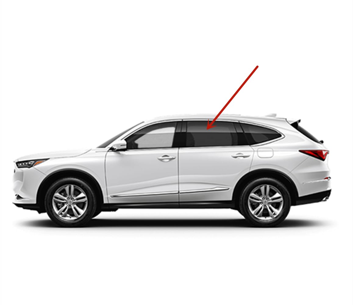 Tempered Driver Left Side Rear Door Window Door Glass Compatible with Acura MDX 2022-2025 Models