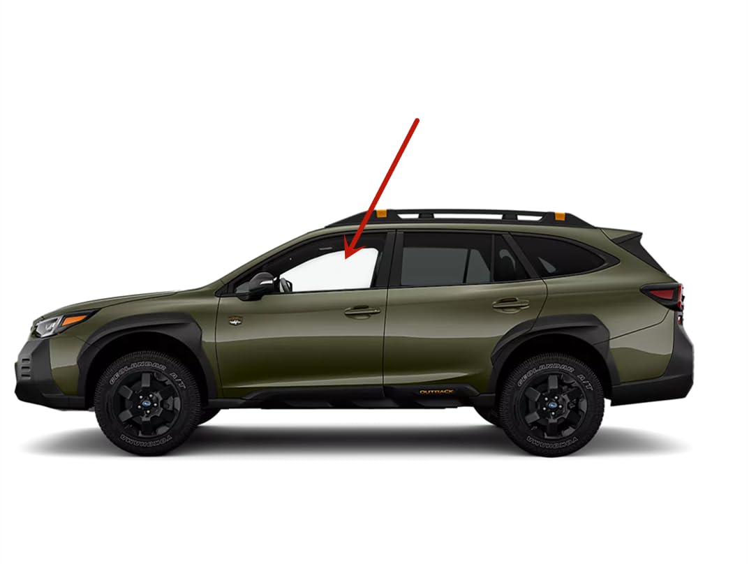 Tempered Driver Left Side Front Door Window Door Glass Compatible with Subaru Outback Legacy 2020-2025 Models