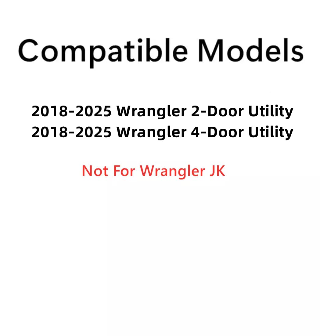 OE Privacy Heated Back Tailgate Window Back Glass Compatible with Jeep Wrangler 2018-2025 Models (Not For 2018 Wrangler JK)