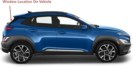 Heated Back Tailgate Window Back Glass Compatible with Hyundai Kona 2018-2023 Models