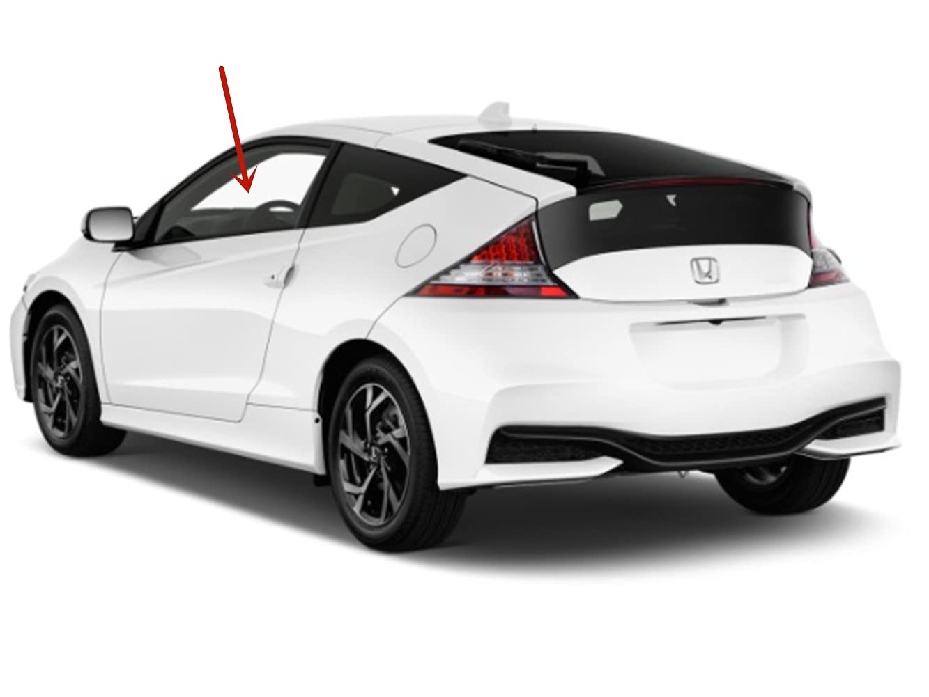 Driver Left Side Door Window Door Glass Compatible with Honda CR-Z 2-Door Coupe 2011-2016 Models