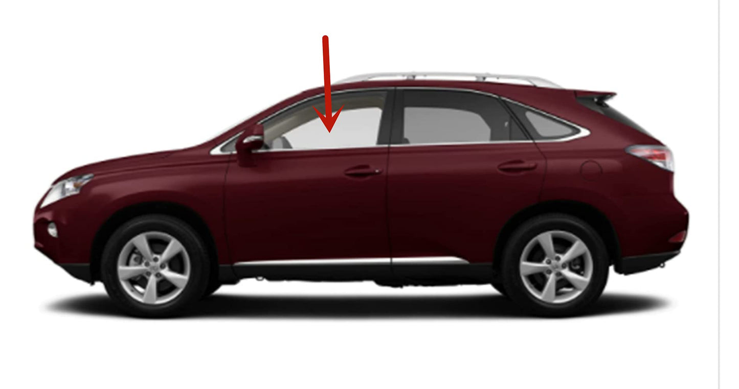 Driver Left Side Front Door Window Door Glass Compatible with Lexus RX350 / RX450 2010-2015 Models