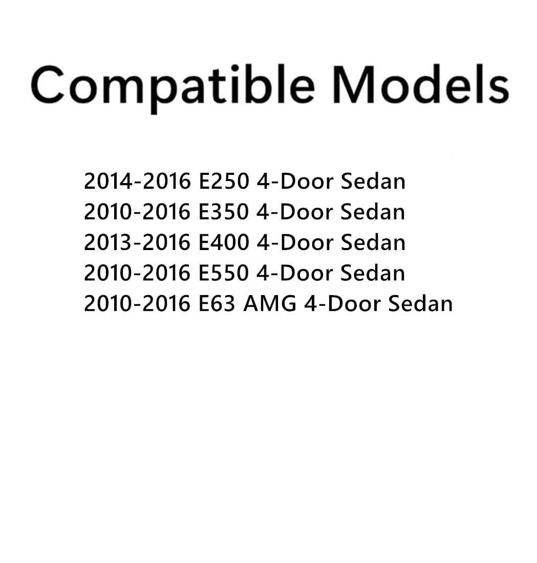 Heated Rear Back Window Back Glass Compatible with Mercedes Benz E250 E350 E400 E550 E63AMG 4-Door Sedan 2010-2016 Models