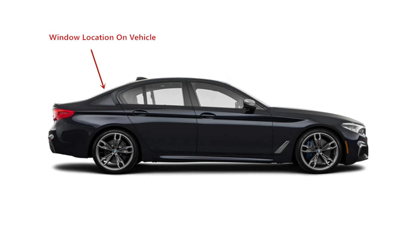 Back Window Back Glass Compatible with BMW 530e/ 530i/ 540i/ M550i 4 Door Sedan 2017-2023 Models