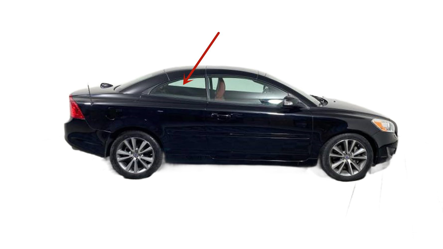 OEM Passenger Right Side Rear Quarter Window Quarter Glass Compatible with Volvo C70 2 Door Convertible 2006-2013 Models