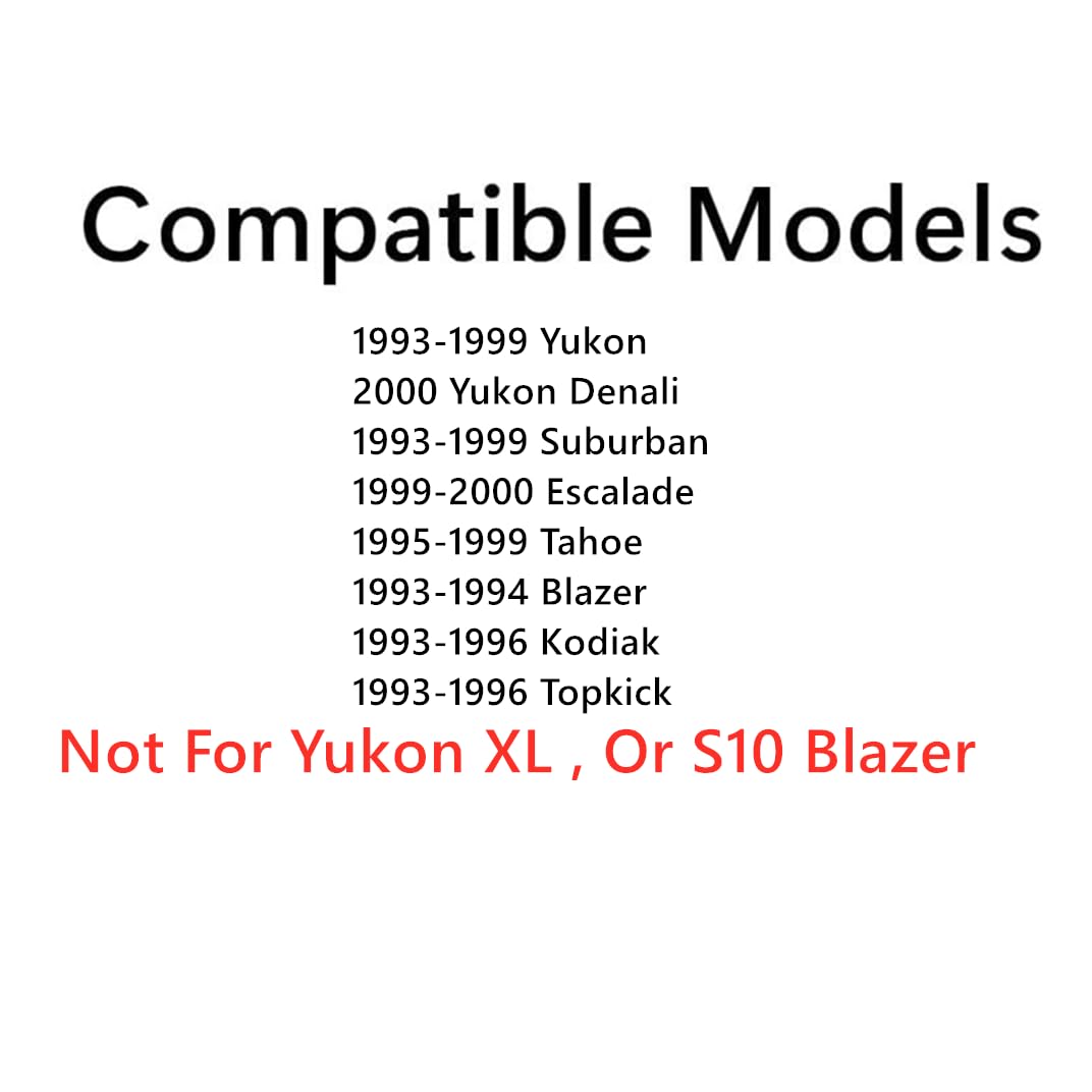 Privacy Driver Left Side Front Door Window Glass Compatible with GMC Yukon/Suburban 93-99/Topkick 93-96&Chevrolet Tahoe/Suburban 93-99/Kodiak 93-96/Blazer 93-94&Cadillac Escalade 99-00
