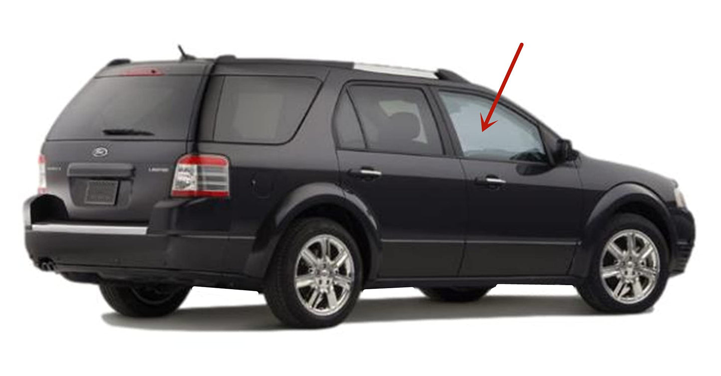 Passenger Right Side Front Door Window Door Glass Compatible with Ford Freestyle/Taurus X 2005-2009 Models