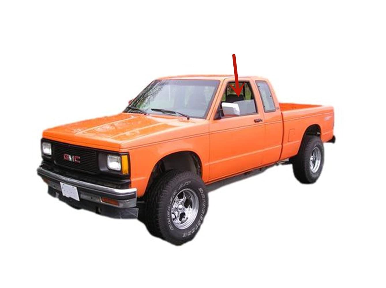 Driver Left Side Front Door Window Door Glass Compatible with Chevrolet S10 Pickup/S10 Blazer/GMC S15/Sonoma S15 Pickup/Oldsmobile Bravada 1982-1992 Models