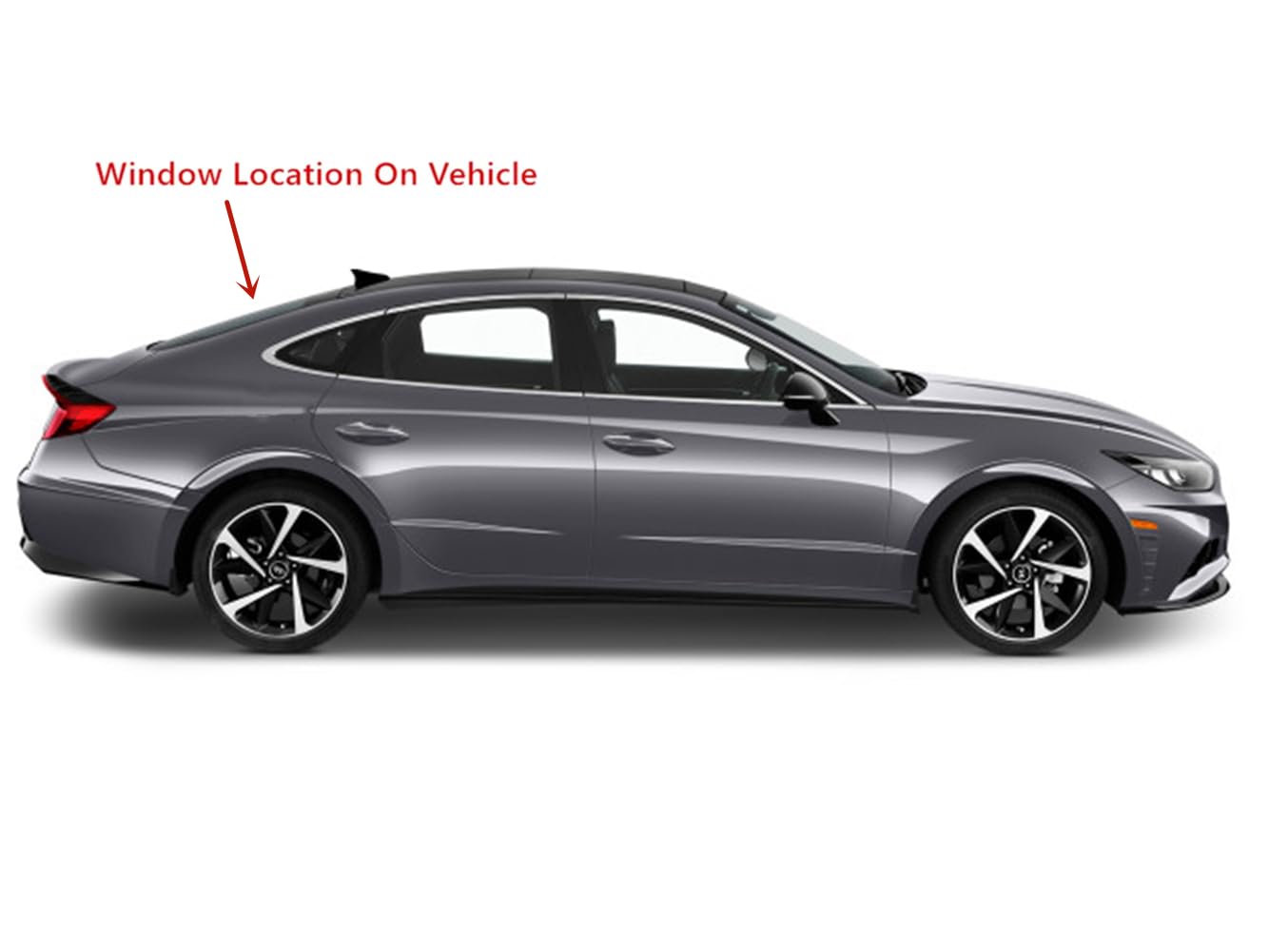 Heated Rear Back Window Back Glass Compatible with Hyundai Sonata 2020-2025 Models