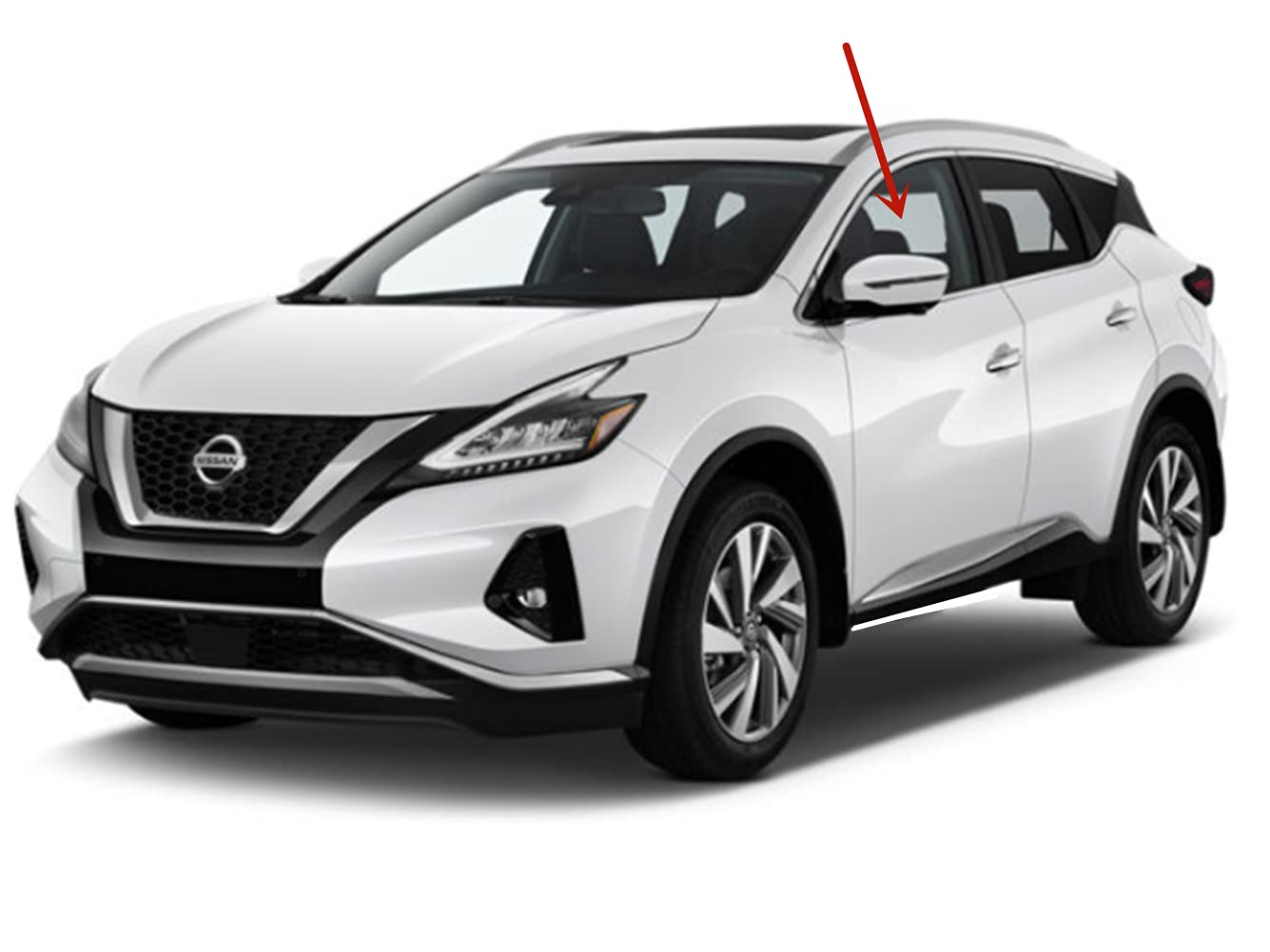 Tempered Driver Left Side Front Door Window Door Glass Compatible with Nissan Murano 2015-2024 Models