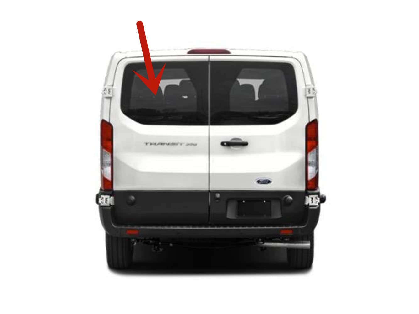 Heated Back Window Back Glass Driver Left Side Compatible with Ford Transit 83.2" Low-Roof Van 2015-2025 Models (Not for Mid/High Roof Transit, or Transit Connect)