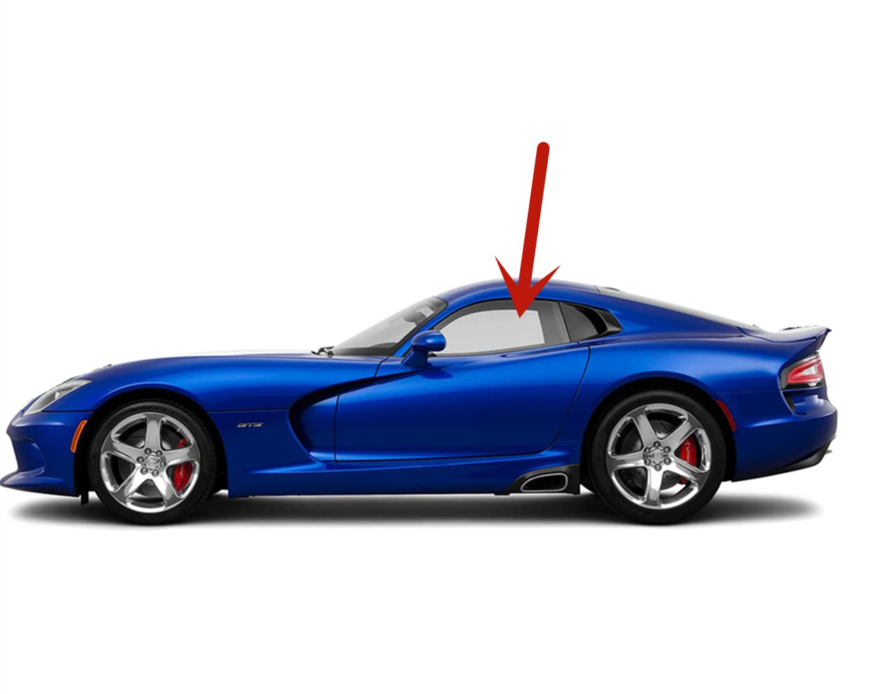 Driver Left Side Door Window Door Glass Compatible with Dodge Viper 2 Door Coupe 2006-2011 Models
