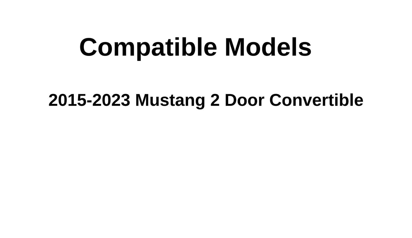 Driver Left Side Quarter Window Quarter Glass Compatible with Ford Mustang 2 Door Coupe 2015-2023 Models