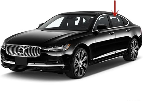 Tempered Driver Left Side Rear Door Window Door Glass Compatible with Volvo S90 2017-2025 Models