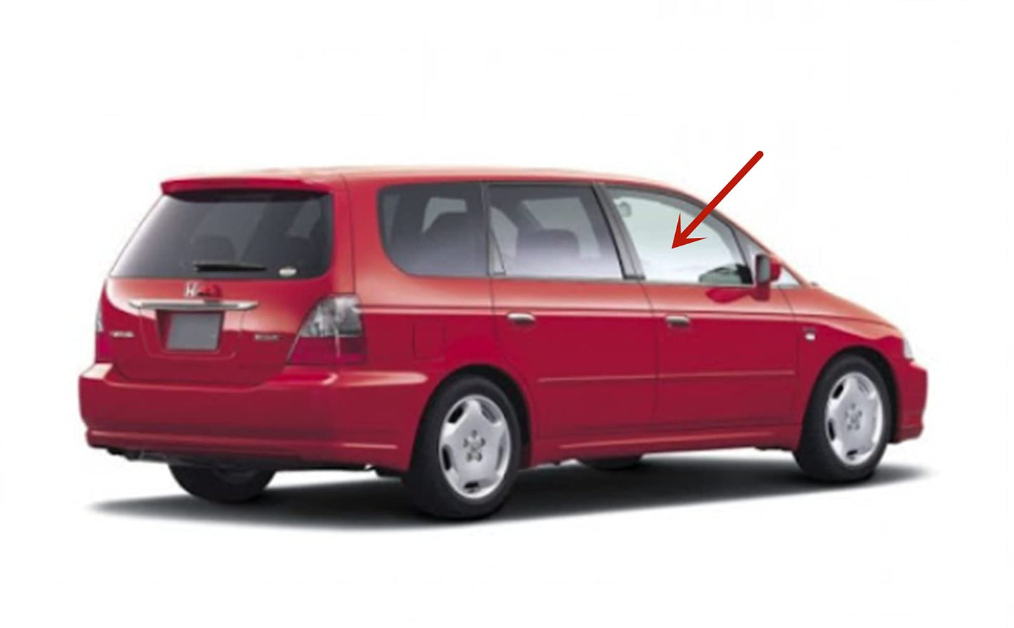 Passenger Right Side Front Door Window Door Glass Compatible with Honda Odyssey 1999-2004 Models