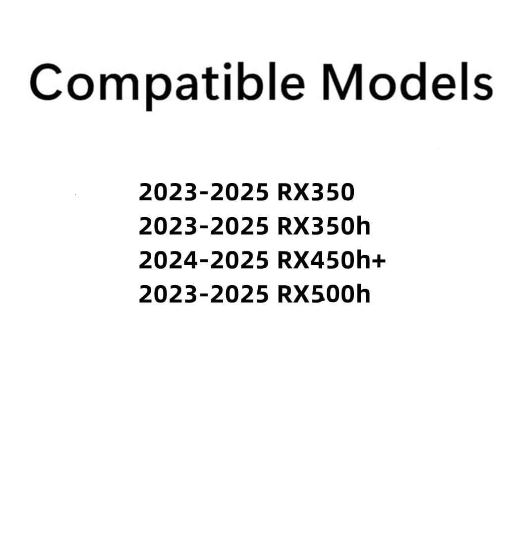 Tempered Passenger Right Side Rear Door Window Door Glass Compatible with Lexus RX350 RX350h RX500h 2023-2025 Models