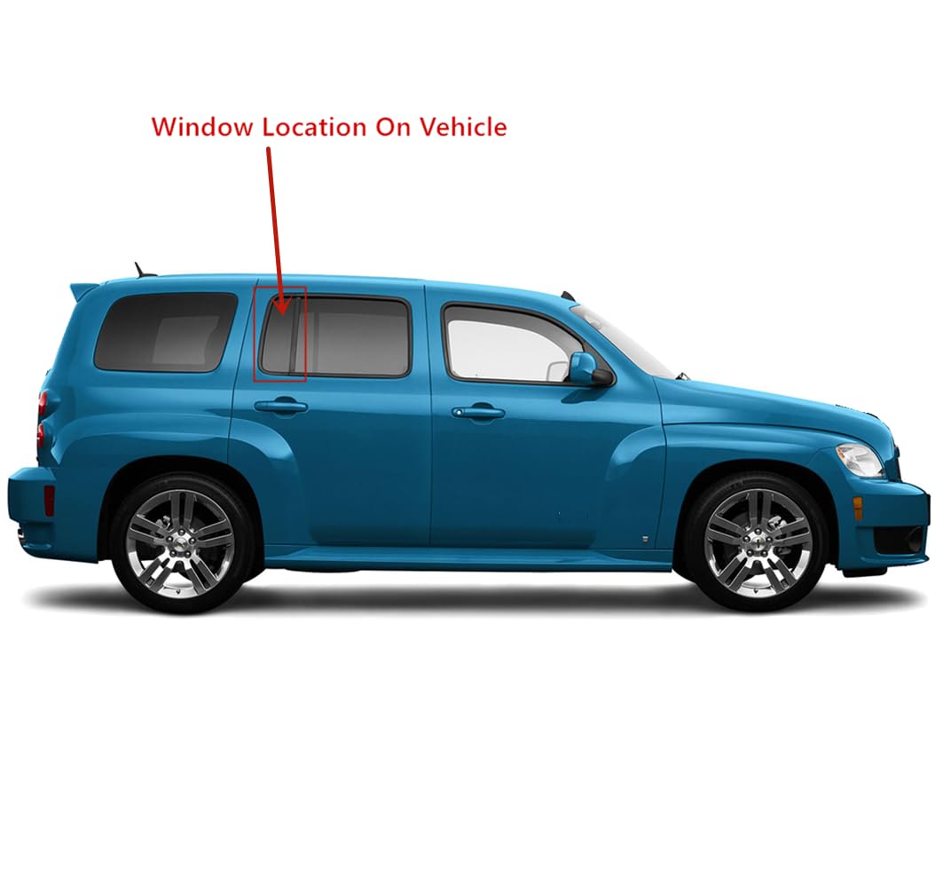 Glass Only Passenger Right Side Vent Window Vent Glass Compatible with Chevrolet HHR 2006-2011 Models