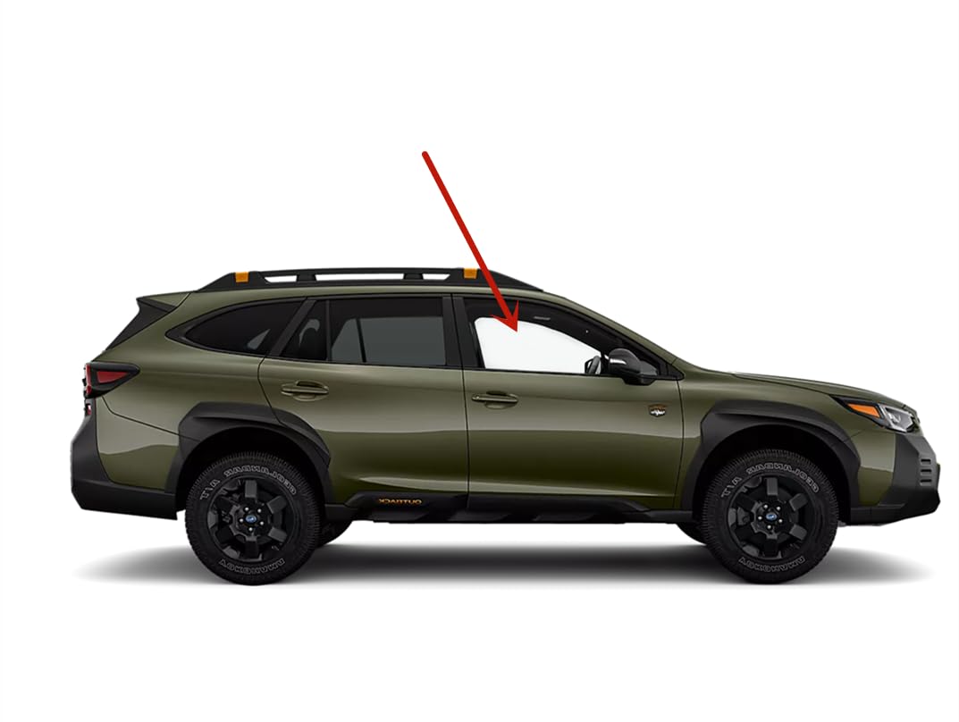 Tempered Passenger Right Side Front Door Window Door Glass Compatible with Subaru Outback Legacy 2020-2025 Models