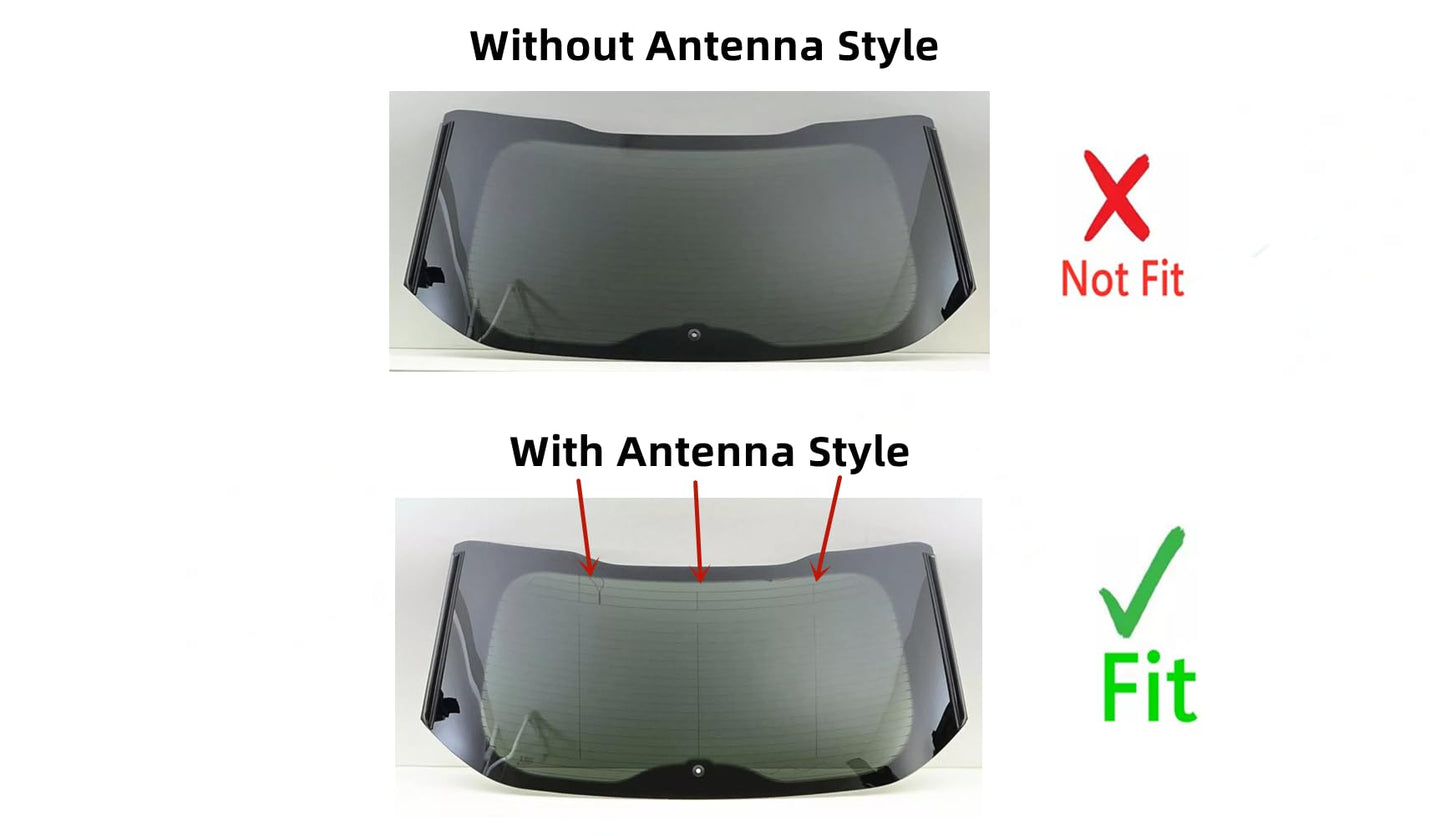 Privacy Heated with Antenna Style Back Tailgate Window Back Glass Compatible with Ford Edge 2015-2024 Models