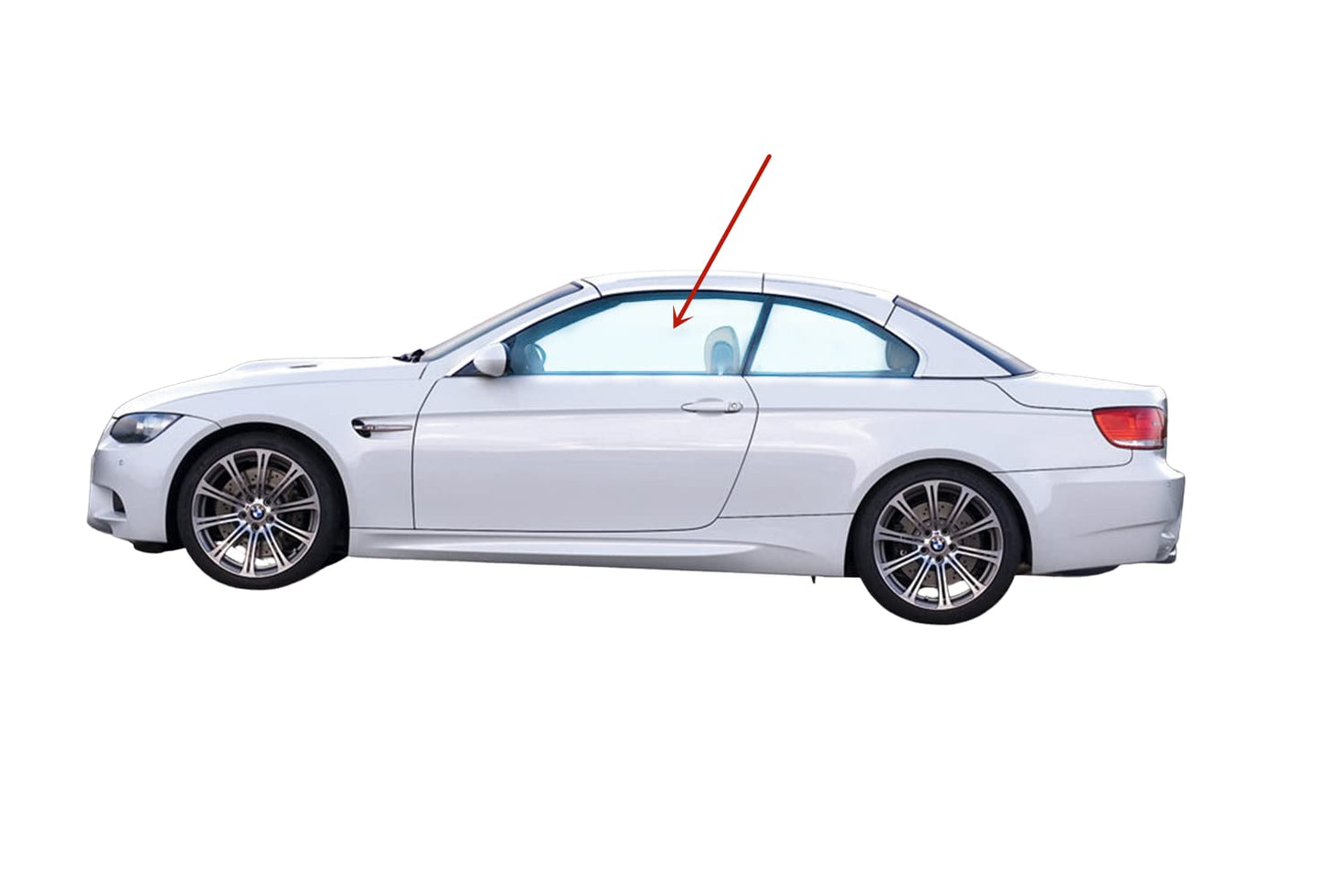 Tempered Driver Left Side Door Window Door Glass Compatible with BMW 328i 335i 335is M3 2 Door Convertible 2007-2013 Models