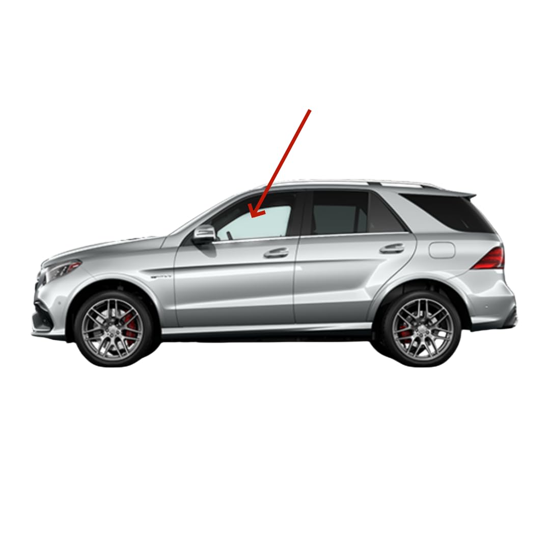 Driver Left Side Front Door Window Door Glass Compatible with Mercedes Benz GL350 GL450 GL550 GLE350 GLE450AMG GLE550e GL63AMG GLS450AMG GLS550 GLS63AMG 2013-2019 4 Door SUV Models
