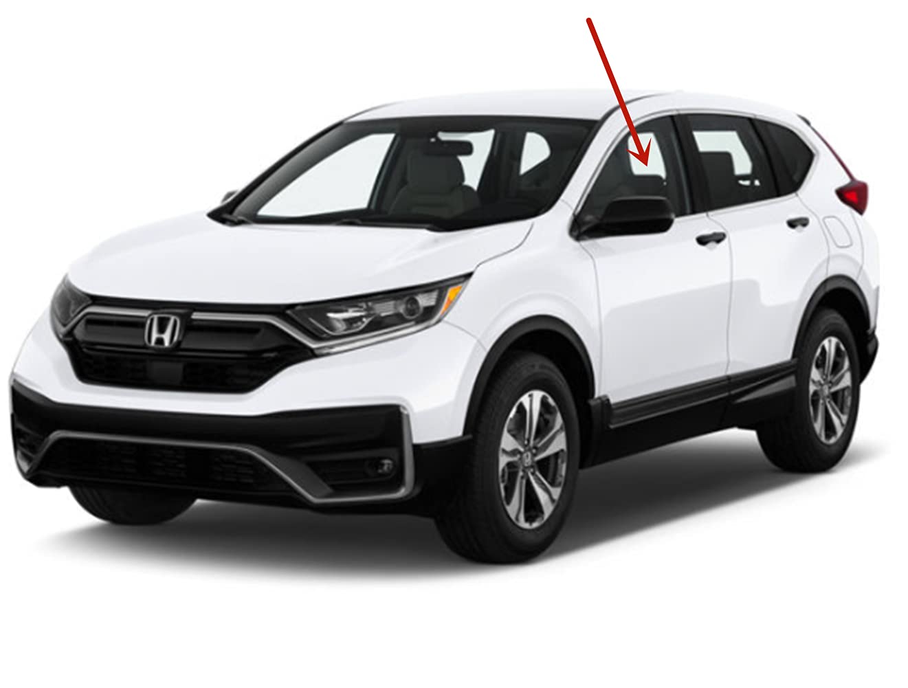 Driver Left Side Front Door Window Door Glass Compatible with Honda CR-V 2017-2022 Models