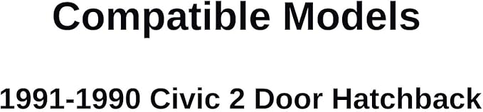Driver Left Side Door Window Door Glass Compatible with Honda Civic 2 Dr Hatchback 1990-1991 Models