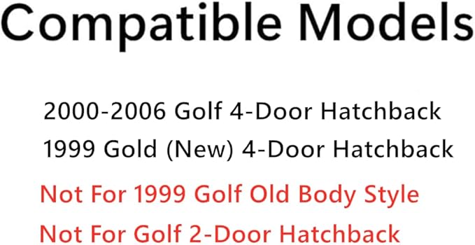 Passenger Right Side Front Door Window Door Glass Compatible with Volkswagen Golf 2000-2006 & Golf (New) 1999 4-Door Hatchback