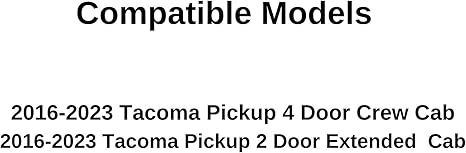 Passenger Right Side Front Door Window Door Glass Compatible with Toyota Tacoma Pickup 2 Door Extended / 4 Door Crew Cab 2016-2023 Models